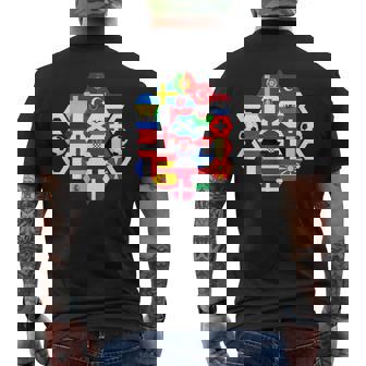 24 Nation Soccer Teams In Europe Greatest Football Event Men's T-shirt Back Print - Thegiftio