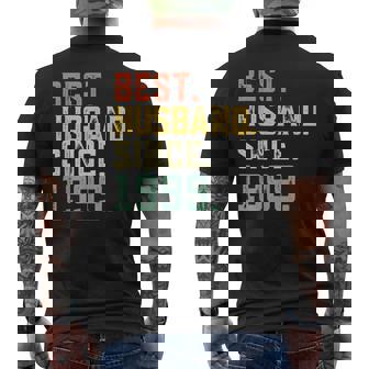 25Th Wedding Anniversary Best Husband Since 1999 25 Years Men's T-shirt Back Print - Thegiftio UK