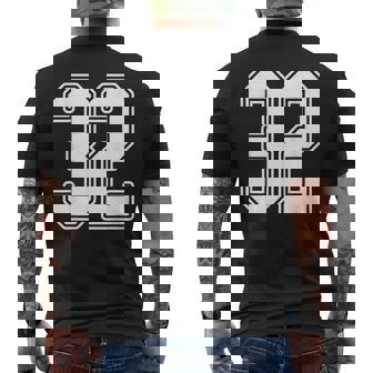 32 De Estilo Jersey Con Diseño De Contorno Blanco Número 32 Camiseta Hombre Estampado Espalda - Regaloses