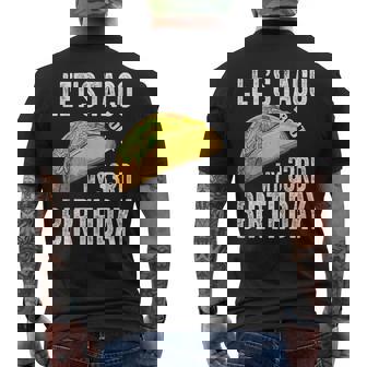 33 Year Old Let's Taco Bout My 33Rd Birthday Taco Men's T-shirt Back Print - Monsterry