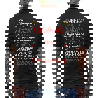 38 Years Anniversary Marriage Couples 38Th Years Of Marriage Men's T-shirt Back Print - Monsterry