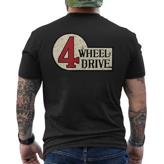 4-Wheel Driveintage 4X4 Overland Emblem 4Wd T-Shirt mit Rückendruck - Seseable