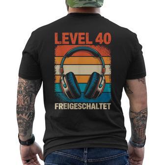 40 Geburtstag Mann Frau 40 Jahre 1984 Deko Lustig Geschenk T-Shirt mit Rückendruck - Geschenkecke