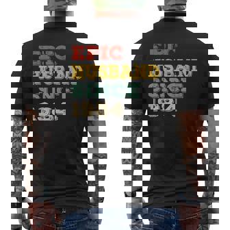 40Th Wedding Anniversary For Him Epic Husband Since 1984 Men's T-shirt Back Print - Thegiftio UK