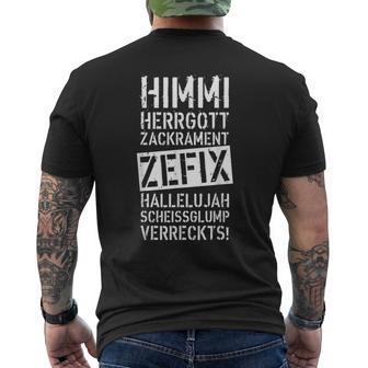 47 Himmi Herrgod Zackrament Zefix Hallelujah T-Shirt mit Rückendruck - Geschenkecke