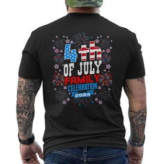4Th Of July Family Celebration 2024 Family Matching Group Men's T-shirt Back Print - Monsterry DE