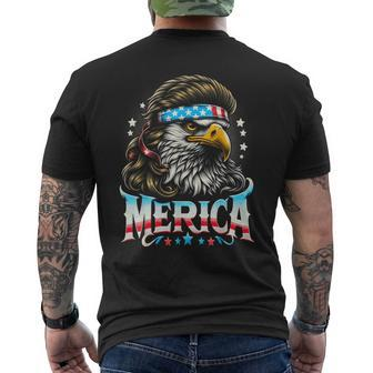 4Th Of July Patriotic Eagle July 4Th Usa Merica Men's T-shirt Back Print - Monsterry UK