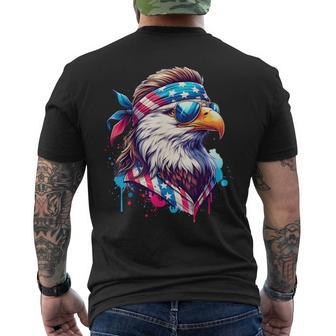 4Th Of July Patriotic Eagle July 4Th Usa Murica Men's T-shirt Back Print - Monsterry DE