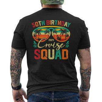 50Th Birthday Cruise Squad 2024 Cruise Crew Party Vacation Men's T-shirt Back Print - Monsterry DE