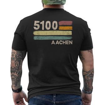 5100 Aachen Retro Postcodes Old Postcodeintage T-Shirt mit Rückendruck - Geschenkecke