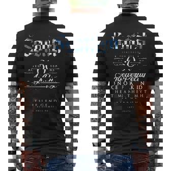 60Th Birthday Scottish Age 60 Years Old Born Scotland Men's T-shirt Back Print - Thegiftio
