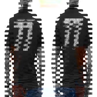 77 Jersey Número 77 Uniforme Mayor Jugador Favorito De Fan Camiseta Hombre Estampado Espalda - Regaloses