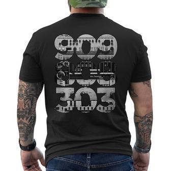 808 909 303 Techno Style T-Shirt mit Rückendruck - Geschenkecke