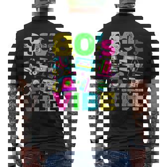 80S Vibe 1980S Vintage Style Eighties Retro Party Men's T-shirt Back Print - Thegiftio UK