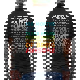 9 Year Old Bday Decorations Son Boy 9Yr 9Th Birthday Men's T-shirt Back Print - Monsterry