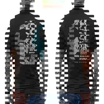 9 Years Of Being Awesome Soccer 9Th Birthday Men's T-shirt Back Print - Thegiftio