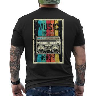 90S Outfit Hip Hop Music Retro T-Shirt mit Rückendruck - Geschenkecke