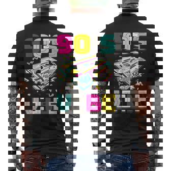 90'Sibe Old School 90 Disfraz De Música Para Fiesta De Los Años 90 Camiseta Hombre Estampado Espalda - Regaloses