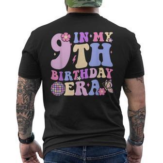 In My 9Th Birthday Era Nine 9 Years Old Disco Ball Bday Men's T-shirt Back Print - Thegiftio UK