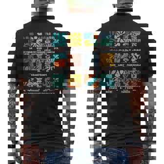 Aba Applied Behavior Analyst Advocate Autism Lets Them Lead Men's T-shirt Back Print - Seseable