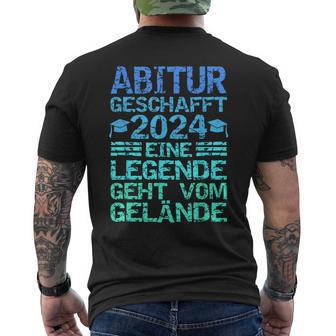 Abitur 2024 Geschafft Abi 24 T-Shirt mit Rückendruck - Geschenkecke