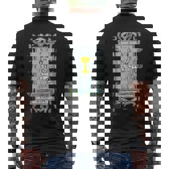Ace Of Cups Tarot Tank Top Men's Back Print T-Shirt - Monsterry