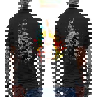 Acoustic Guitar Musicians And Acoustic Guitar Lovers Men's T-shirt Back Print - Thegiftio UK