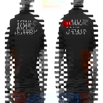 I Actually Love Us History School Men's T-shirt Back Print - Monsterry