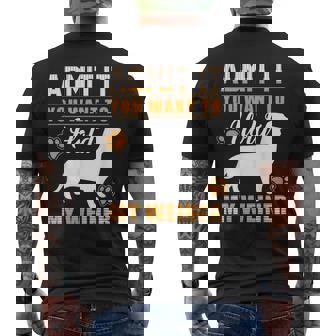 Admit It You Want To Hold My Weiner Tshirts Men's Back Print T-Shirt - Monsterry