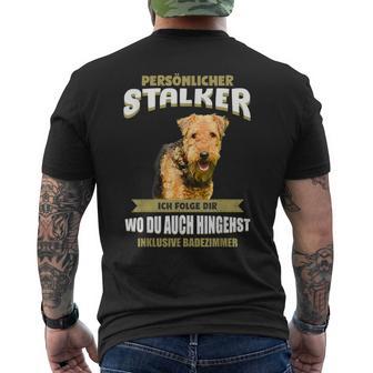 Airedale Terrier Airedale Terrier Dog T-Shirt mit Rückendruck - Geschenkecke