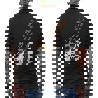 Akita Sushi Dog Men's Back Print T-Shirt - Monsterry