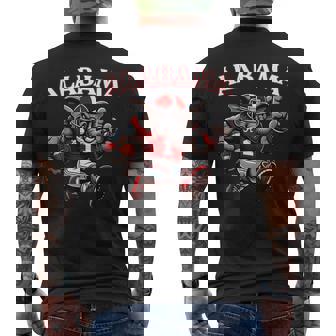 Alabama Al Vintage Sports Love Elephant Animal Kid Men's T-shirt Back Print | Mazezy