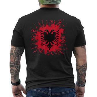 Albania Flag Shqiperi Albanian Flag Shqiperia T-Shirt mit Rückendruck - Geschenkecke