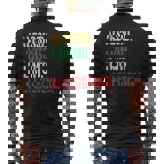 Alessio L'uomo Il Mito La Leggenda Regalo Per Alessio T-shirt da uomo con stampa posteriore - Novitaregali