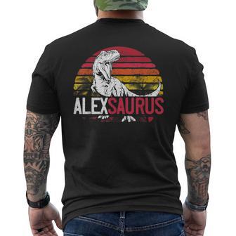 Alex Saurus Regalo Con Nombre De Dinosaurio Personalizado Camiseta Hombre Estampado Espalda - Regaloses