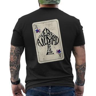 Alice In Wonderland We're All Mad Here Ace Of Spades T-Shirt mit Rückendruck - Geschenkecke