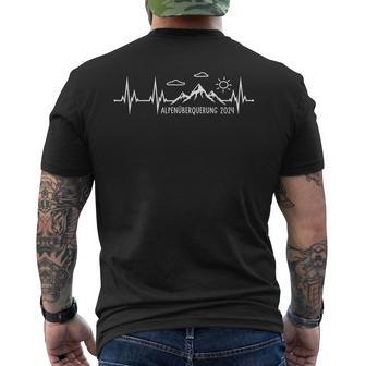 Alpen Überquerung 2024 Heartbeat Alpine Crossing 2024 T-Shirt mit Rückendruck - Geschenkecke