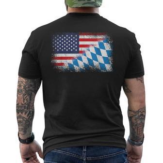 American Bavarian Flag Usa Bavaria Flag T-Shirt mit Rückendruck - Geschenkecke