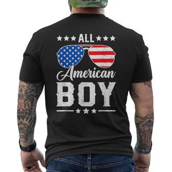 All American Boy 4Th Of July Patriotic Usa Matching Men's T-shirt Back Print - Monsterry