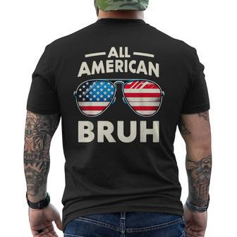 All American Bruh Fourth 4Th Of July Boys Patriotic N Kid Men's T-shirt Back Print - Monsterry CA