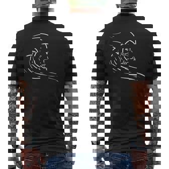 Amoureux Du Surf Surfeur Deagues Dessin De Surf T-shirt imprimé au dos - Cadeauxyz