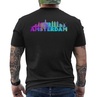 Amsterdam Skyline Netherlands Souvenir T-Shirt mit Rückendruck - Geschenkecke