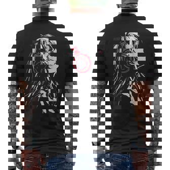Anime Manga Motif Casque Illustration Anime T-shirt imprimé au dos - Cadeauxyz