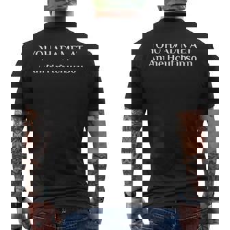 You Had Me At Anne Hutchinson Religious Puritans Protestant Men's T-shirt Back Print - Monsterry