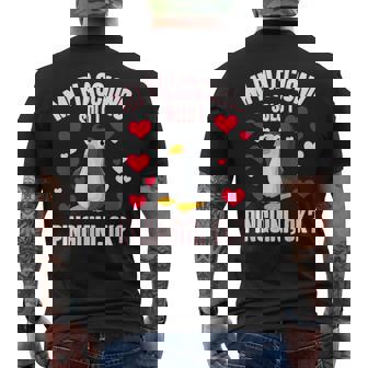 Antartide Pinguini Pinguino T-shirt da uomo con stampa posteriore - Novitaregali