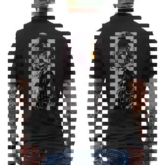 Anti Social Emo Chica Anime Amante De La Música Gótico Otaku Camiseta Hombre Estampado Espalda - Regaloses
