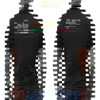 Aprilia Ciudad Italiana Retro Bandera Italia Camiseta Hombre Estampado Espalda - Regaloses