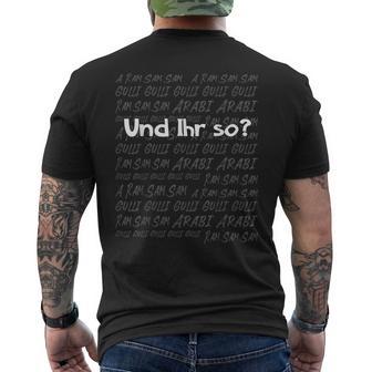 Aramsamsam Kindergarten Sing Kindersongs Fun Kita Educational T-Shirt mit Rückendruck - Geschenkecke