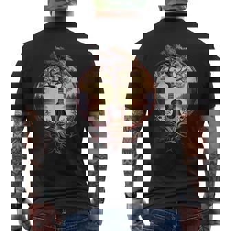 Árbol De Guitarra Acústica En El Lago Para Guitarristas Camiseta Hombre Estampado Espalda - Regaloses