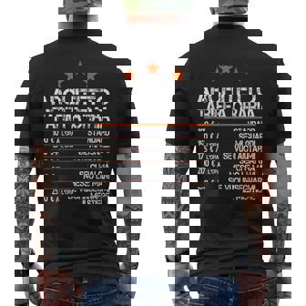 Architetto Tariffa Oraria Divertente Architetto T-shirt da uomo con stampa posteriore - Novitaregali